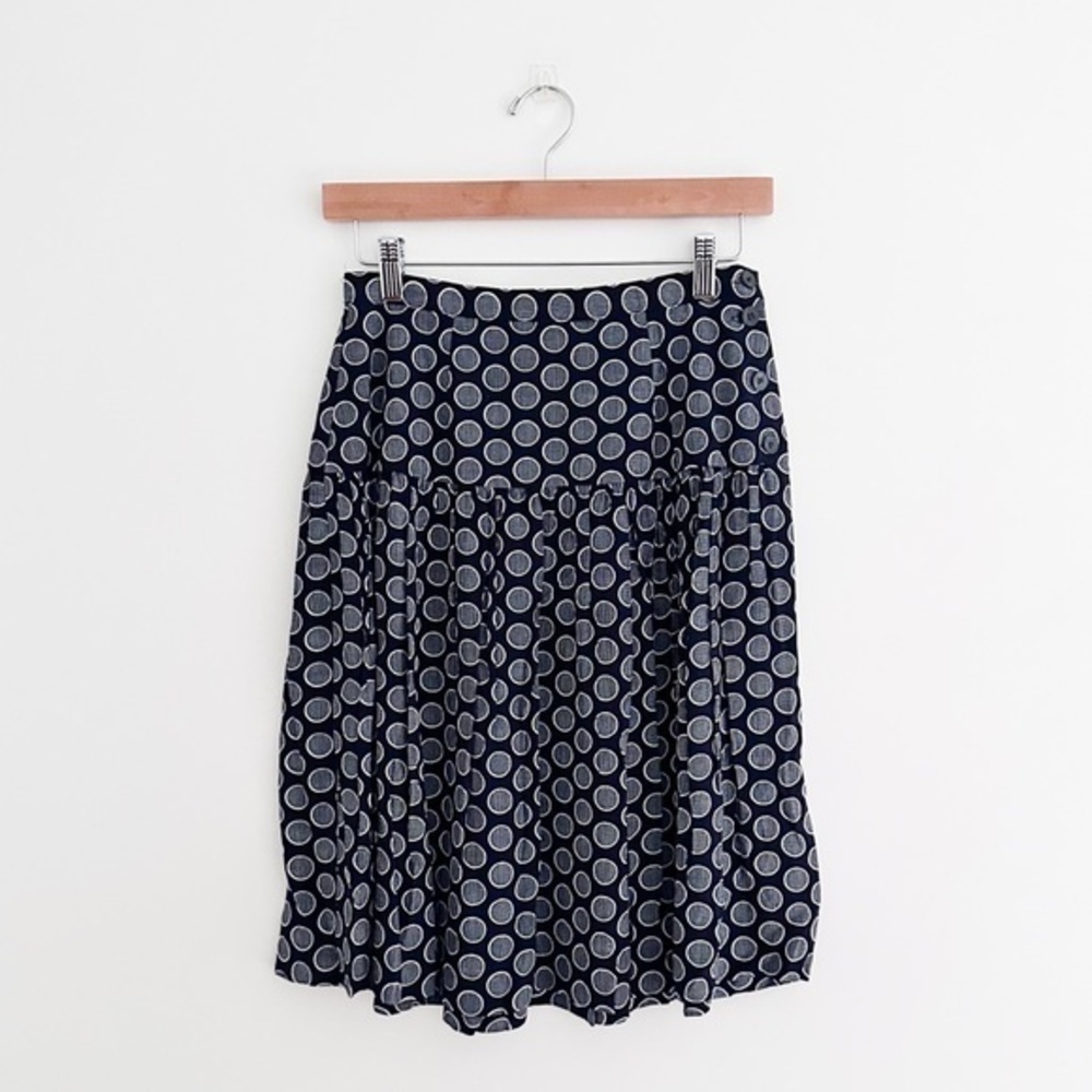 Vintage Jones New York Polka Dot Pleated Skirt Size 10